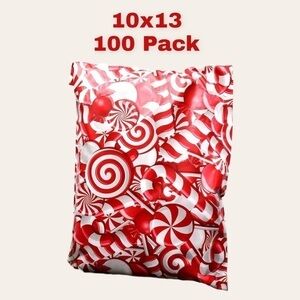 100 Mailers, 10x13, Holiday, Christmas, Shipping Supplies! Candy Canes!